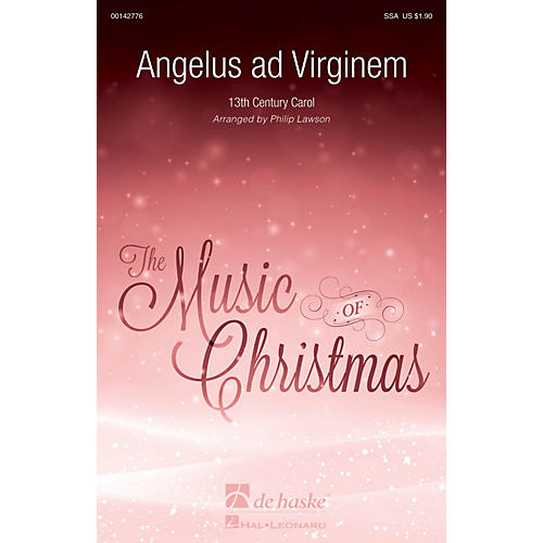 De Haske Music Angelus ad Virginem SSA arranged by Philip Lawson