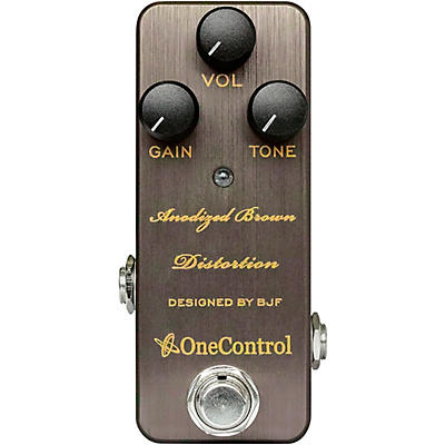 One Control Anodized Brown Distortion Effects Pedal