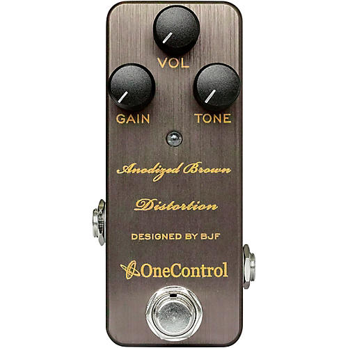 Anodized Brown Distortion Effects Pedal