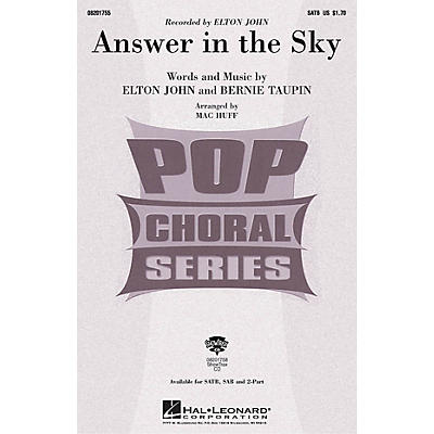 Hal Leonard Answer in the Sky SAB by Elton John Arranged by Mac Huff