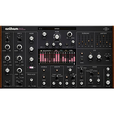 Universal Audio Anthem Analog Synthesizer (Software Download)