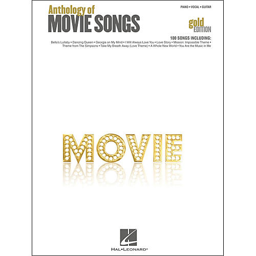 Anthology Of Movie Songs - Gold Edition arranged for piano, vocal, and guitar (P/V/G)