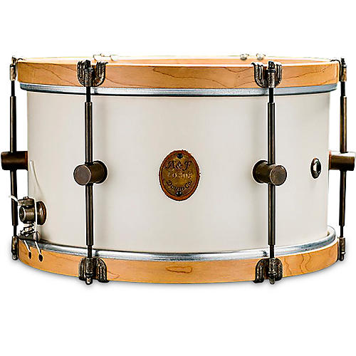 A&F Drum Co Antique White Maple Field Snare Drum 14 x 8 in.