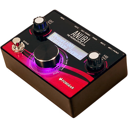 FoxGear Anubi Modulation Box Multi-Effects Processor Pedal Black and Pink
