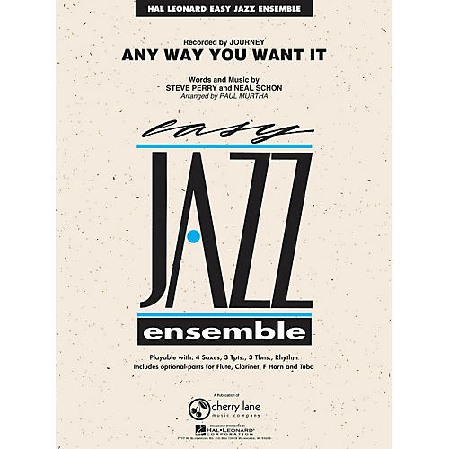 Hal Leonard Any Way You Want It - Easy Jazz Ensemble Series Level 2