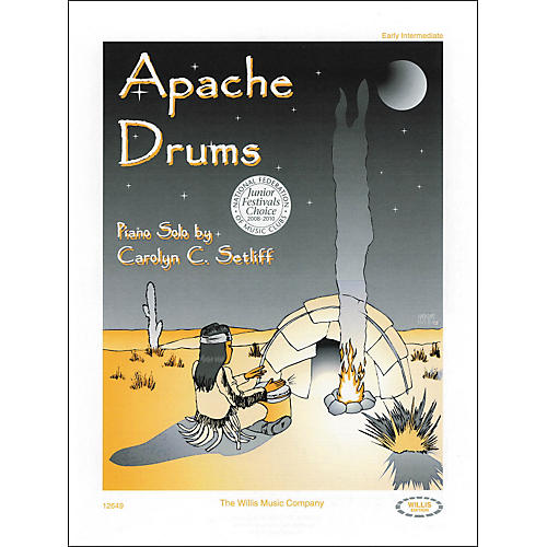 Willis Music Apache Drums Early Intermediate Piano Solo by Carolyn Setliff