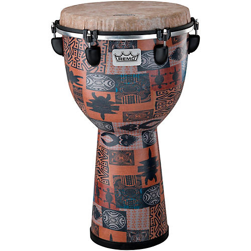 Remo Apex Djembe Drum 12 x 22 in. Orange Kinte