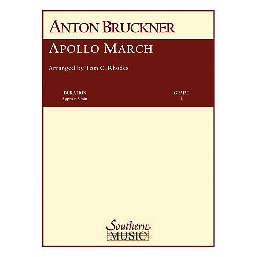 Southern Apollo March Concert Band Level 3 Arranged by Tom Rhodes