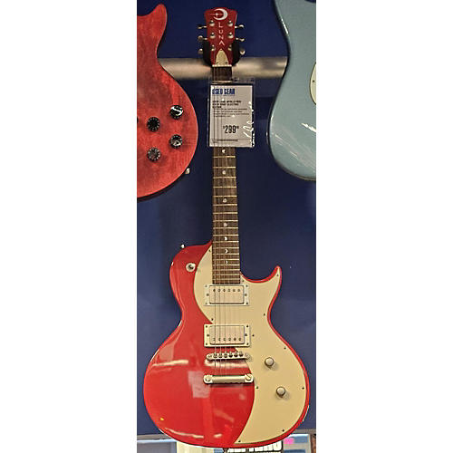 Luna Guitars Apollo Solid Body Electric Guitar Red