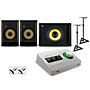 Universal Audio Apollo Solo Thunderbolt with KRK ROKIT G5 Studio Monitor Pair & S10 Subwoofer (Stands & Cables Included) ROKIT 8