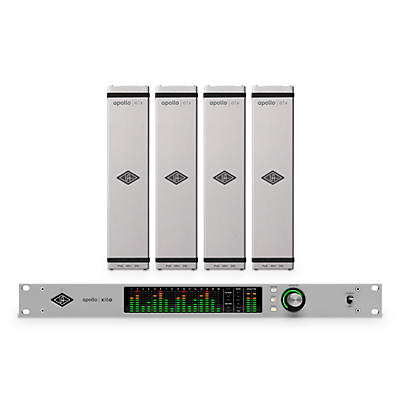 Universal Audio Apollo X16D Essentials+ 18x20 TB Audio Interface Dante With Four Apollo e1x Remote-Controllable Unison Preamps