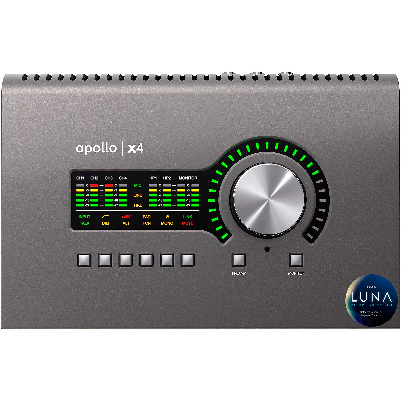 Universal Audio Apollo x4 Thunderbolt 3 Audio Interface Musician's Friend