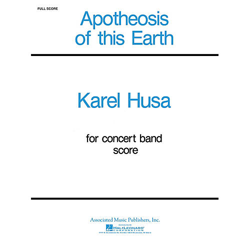 Associated Apotheosis of This Earth (Full Score) Concert Band Level 4-5 Composed by Karel Husa