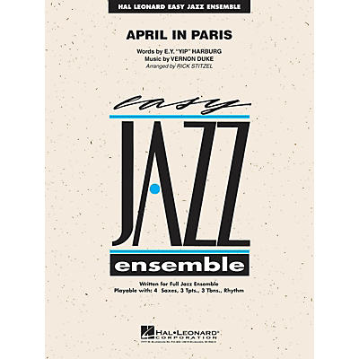 Hal Leonard April in Paris Jazz Band Level 2 Arranged by Rick Stitzel