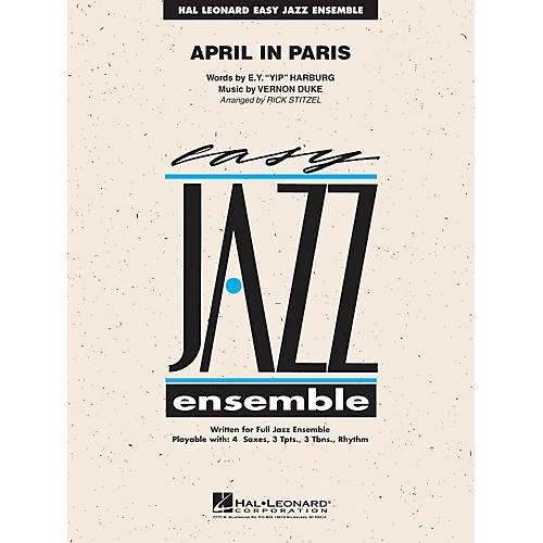 Hal Leonard April in Paris Jazz Band Level 2 Arranged by Rick Stitzel