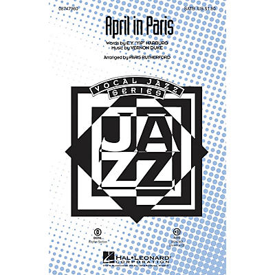 Hal Leonard April in Paris SATB arranged by Paris Rutherford