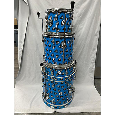 PDP Aquabats Action Drums 4-Piece Shell Pack Cyan Blue Drum Kit