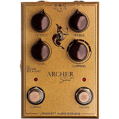 J.Rockett Audio Designs Archer Select Boost/Overdrive Effects Pedal Condition 2 - Blemished Gold 197881153502
