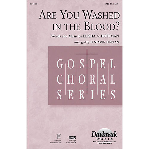 Are You Washed in the Blood? Combo Parts Arranged by Benjamin Harlan