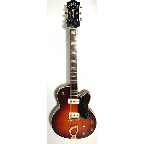 Guild Aristocrat M75 Hollow Body Electric Guitar 3 Tone Sunburst