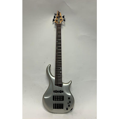 Warrior Armed Soldier Electric Bass Guitar Metallic Silver