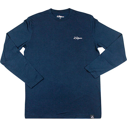 Zildjian Art Deco Long Sleeve Tee Small Navy