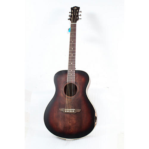 Luna Guitars Art Vintage Folk Acoustic Guitar Condition 3 - Scratch and Dent Distressed Vintage Brownburst 190839914682