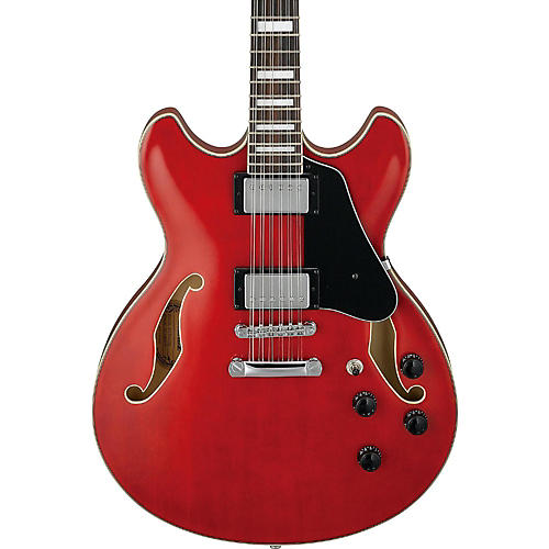 Ibanez Artcore AS7312 12-String Semi-Hollow Electric Guitar Transparent Red