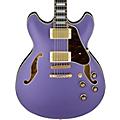 Ibanez Artcore AS73G Semi-Hollow Electric Guitar - Moonstone Silver FlatMetallic Purple Flat