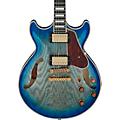 Ibanez Artcore Expressionist AM93QA Semi-Hollow Electric Guitar - Vintage Violin High GlossJet Blue Burst
