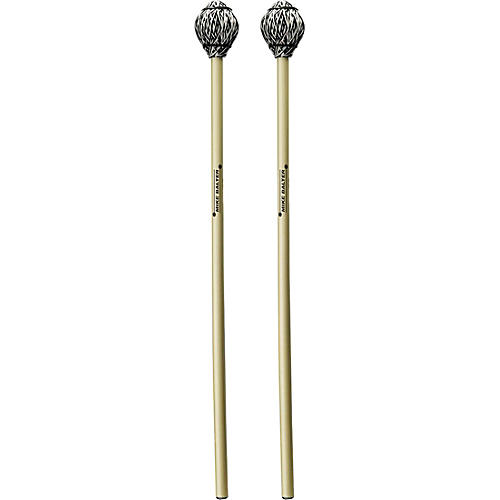 Balter Mallets Arthur Lipner Artist Series Rattan Handle Vibraphone Mallets Medium Hard Black and White Cord