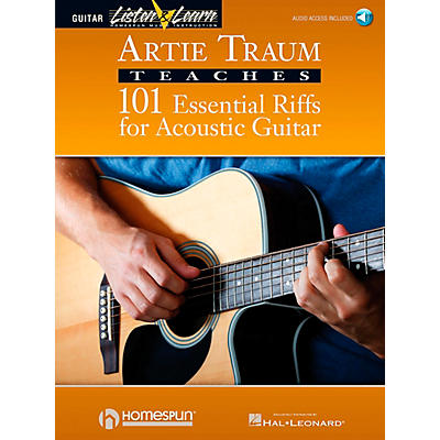 Homespun Artie Traum Teaches 101 Essential Riffs for Acoustic Guitar (Book/CD)