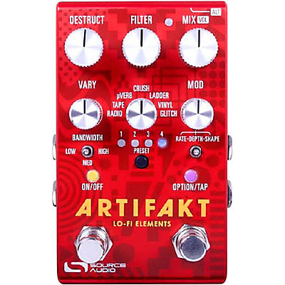 Source Audio Artifakt Lo-fi Elements Delay and Reverb Effects Pedal