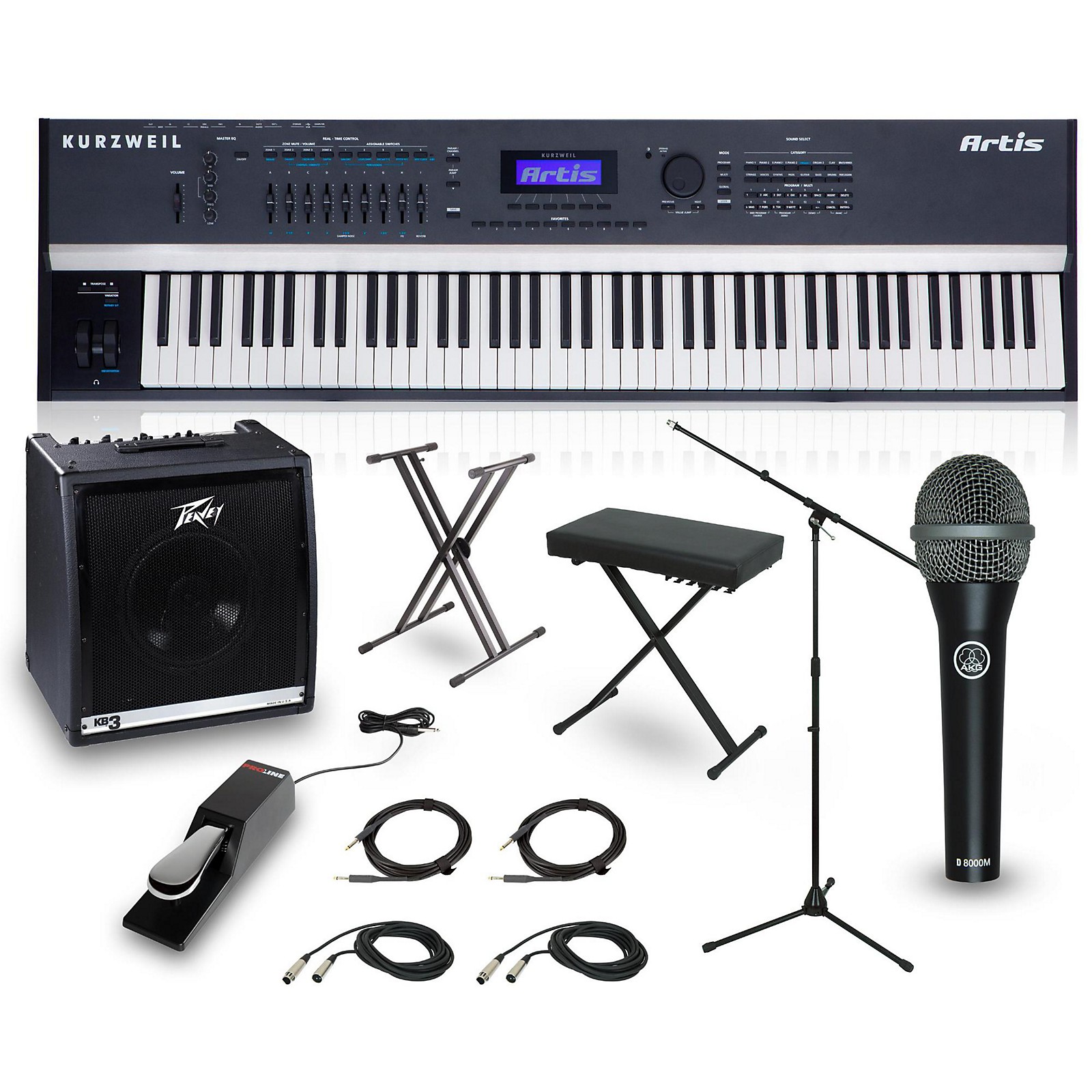 Kurzweil Artis 88Key Complete Stage Piano Package Musician's Friend