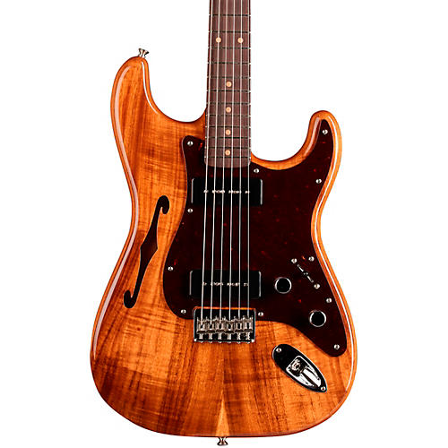 Fender Custom Shop Artisan Koa Dual P-90 Stratocaster Electric Guitar Aged Natural