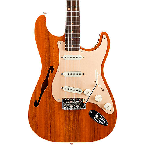 Fender Custom Shop Artisan Koa Stratocaster Electric Guitar Aged Natural Top with Aged Firemist Gold Back and Sides
