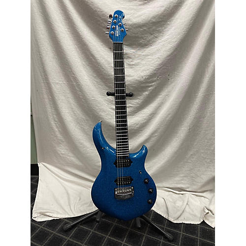 Ernie Ball Music Man Artisan Majesty Petrucci Signature Solid Body Electric Guitar marine blue sparkle