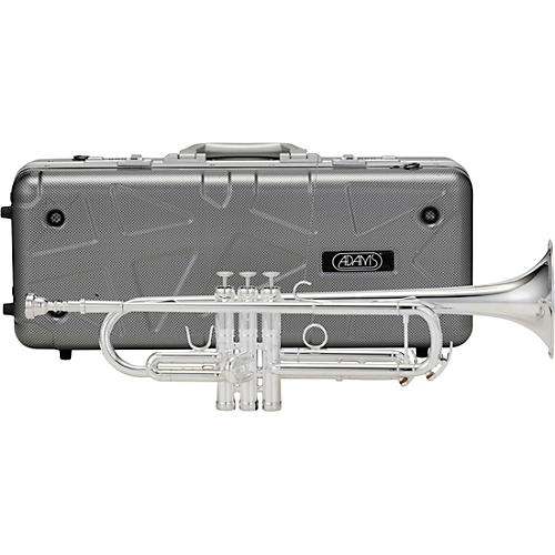 Adams Artist Series #40 Trumpet w/case, .460 Bore - Lacquer Condition 2 - Blemished Silver 197881122485