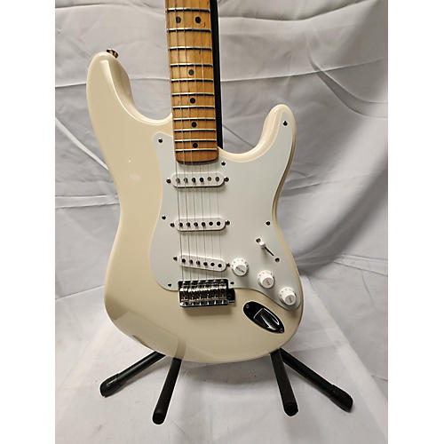 Fender Artist Series Jimmie Vaughan Tex-Mex Stratocaster Solid Body Electric Guitar Antique White