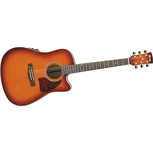 Artwood AW20ECE Dreadnought Cutaway Acoustic-Electric Guitar with Onboard Tuner