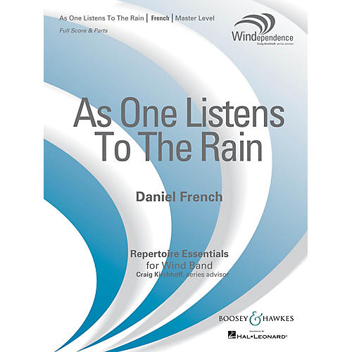 Boosey and Hawkes As One Listens to the Rain (Score Only) Concert Band Level 4 Composed by Daniel French