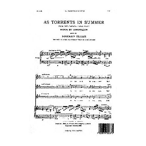 Novello As Torrents in Summer SSA Composed by Edward Elgar