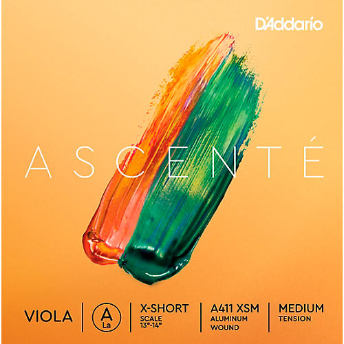 D'Addario Ascente Viola String Set, Medium Tension 13 to 14 in., Medium