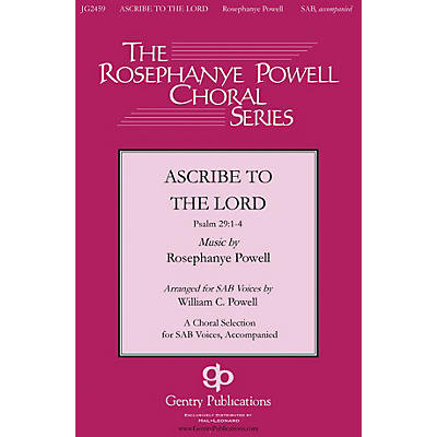 Gentry Publications Ascribe to the Lord SAB composed by Rosephanye Powell