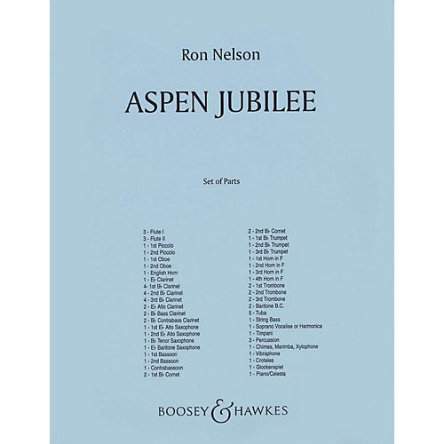 Boosey and Hawkes Aspen Jubilee (Full Score) Concert Band Composed by Ron Nelson