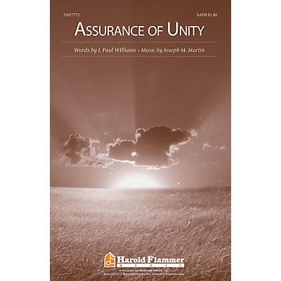 Shawnee Press Assurance of Unity SATB composed by Joseph M. Martin