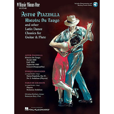 Music Minus One Astor Piazzolla - Histoire Du Tango and Other Latin Classics for Gtr & Fl Music Minus One BK/Audio Online