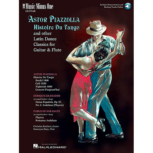Astor Piazzolla - Histoire Du Tango and Other Latin Classics for Gtr & Fl Music Minus One BK/Audio Online