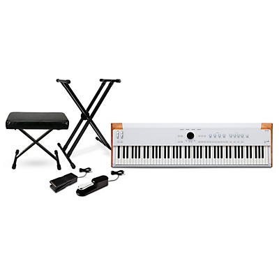 Arturia AstroLab Stage Keyboard With Proline Double-Braced Stand & Memory Foam Bench Package (Pedals Included) -