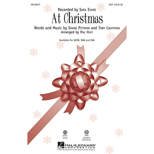 Hal Leonard At Christmas SSA by Sara Evans arranged by Mac Huff